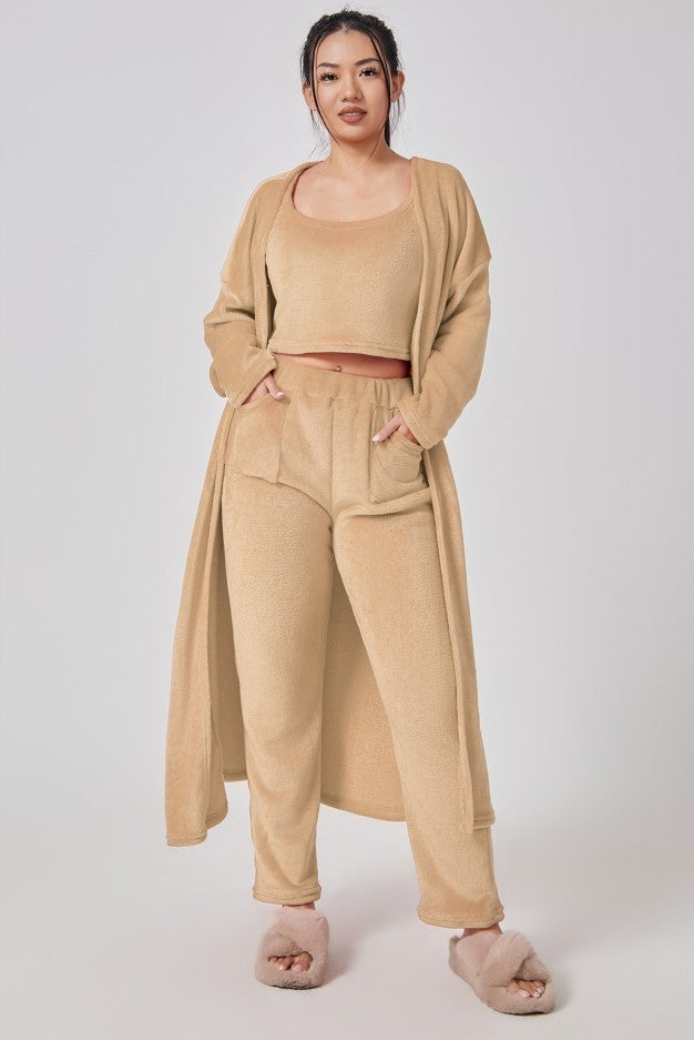 Cozy 3 Piece Pant Sets, Women Winter Dress
