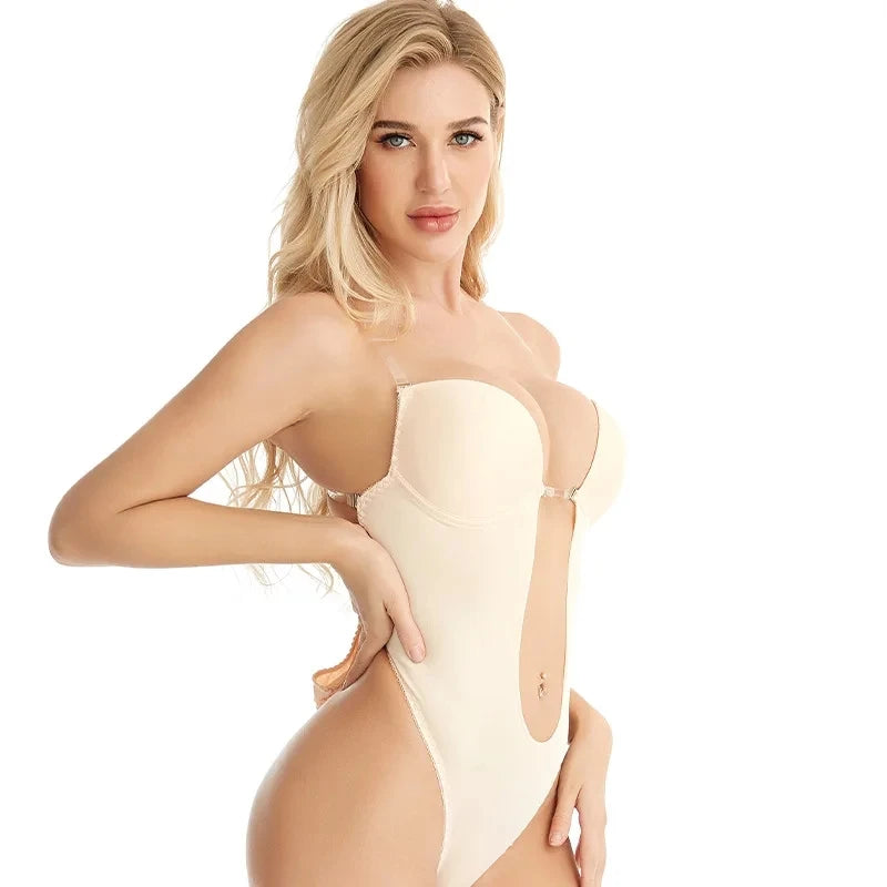 Low-Back Seamless Shapewear Bodysuit For Wedding Dresses
