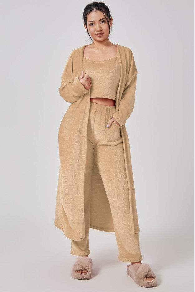 Cozy 3 Piece Pant Sets, Women Winter Dress