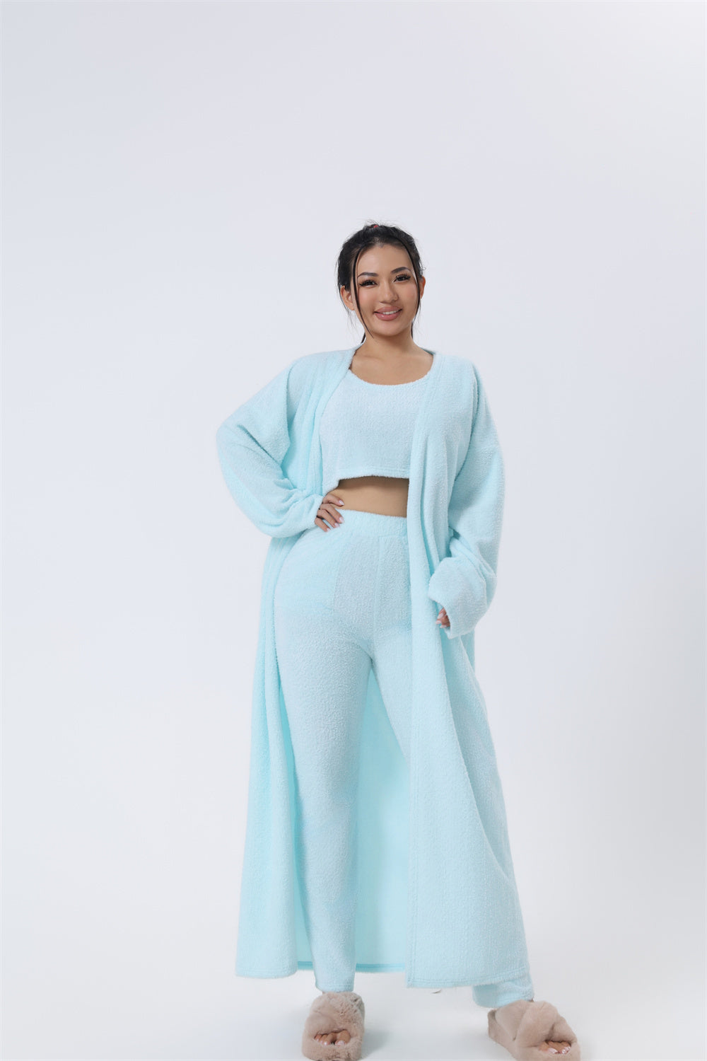 Cozy 3 Piece Pant Sets, Women Winter Dress